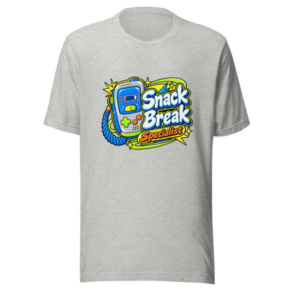 Snack Break Specialist Graphic Tee mockup 7