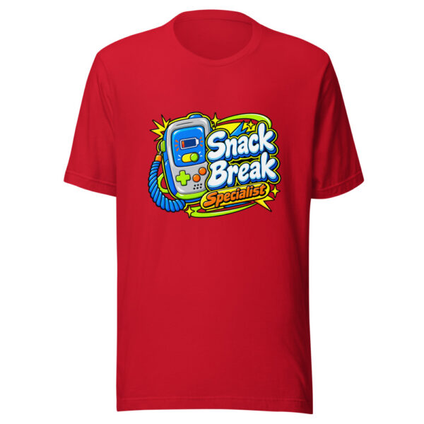 Snack Break Specialist Graphic Tee mockup 8