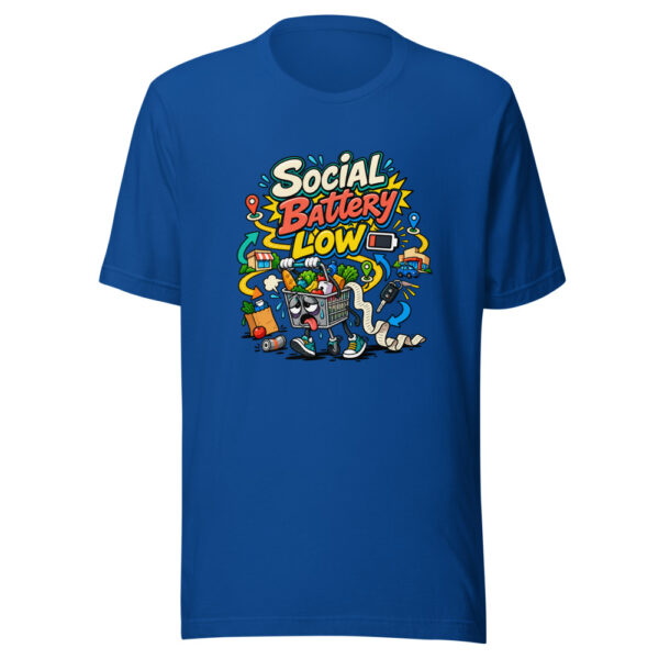 Social Battery Low Graphic Tee mockup 1 Social Battery Low Graphic Tee front view