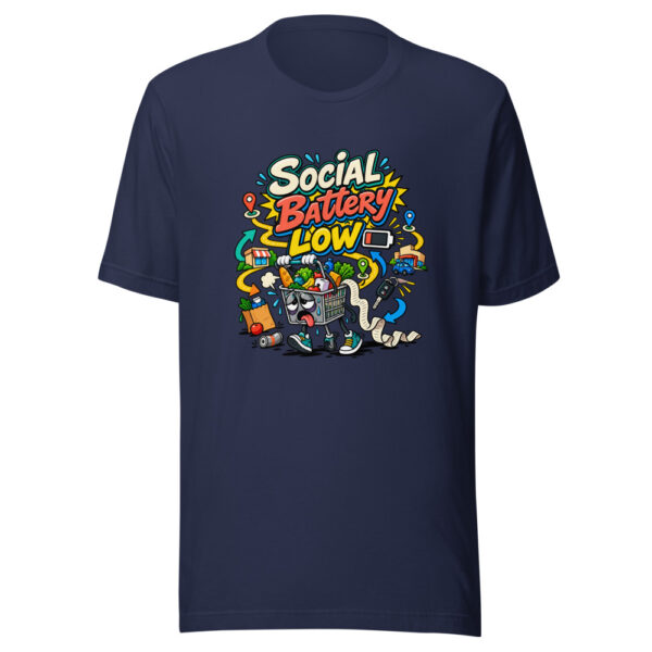 Social Battery Low Graphic Tee mockup 6 Social Battery Low Graphic Tee mockup 6