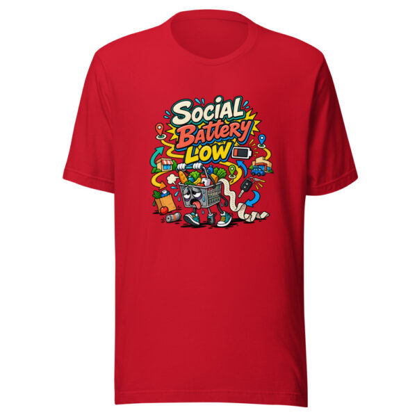 Social Battery Low Graphic Tee mockup 8 Social Battery Low Graphic Tee mockup 8