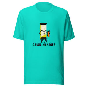 Tiny Crisis Manager Graphic Tee front view