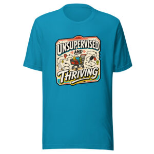 Unsupervised And Thriving Graphic Tee front view