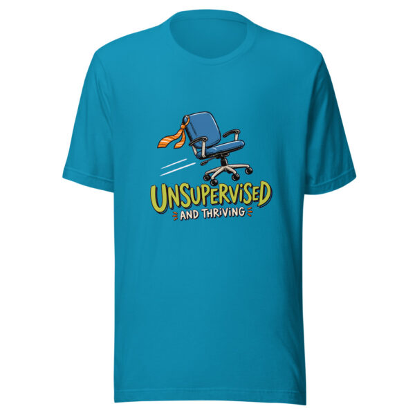 Unsupervised And Thriving Office-survival-humor Graphic Tee mockup 2 Unsupervised And Thriving Office-survival-humor Graphic Tee mockup 2