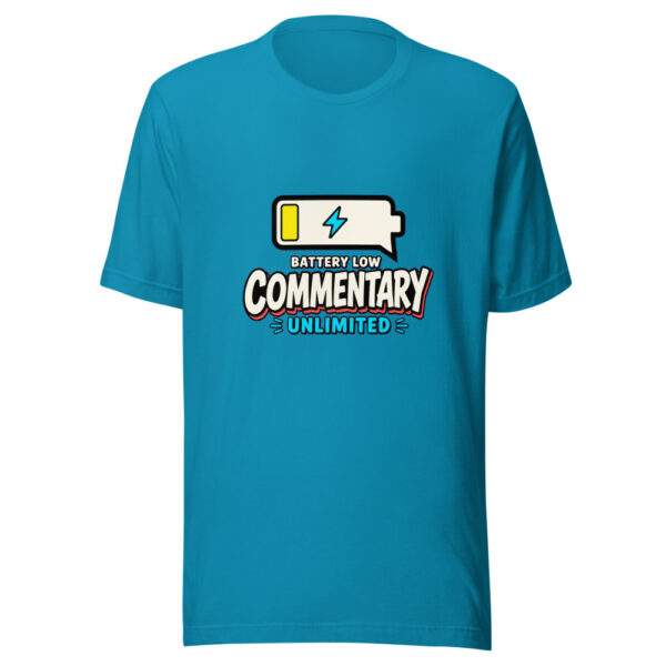 Battery Low, Commentary Unlimited Social-battery-commentary Graphic Tee mockup 2 Battery Low, Commentary Unlimited Social-battery-commentary Graphic Tee mockup 2