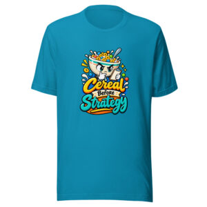 Cereal Before Strategy Graphic Tee front view