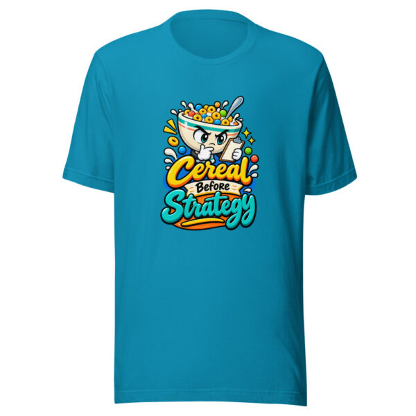 Cereal Before Strategy Graphic Tee front view