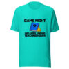 Game Night Includes Unpaid Teaching Hours Graphic Tee front view