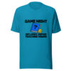Game Night Includes Unpaid Teaching Hours Graphic Tee mockup 2