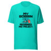 My Bobbin Resigned Mid Project Graphic Tee mockup 2
