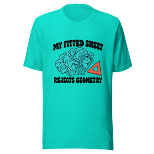 My Fitted Sheet Rejects Geometry Graphic Tee mockup 1 My Fitted Sheet Rejects Geometry Graphic Tee front view