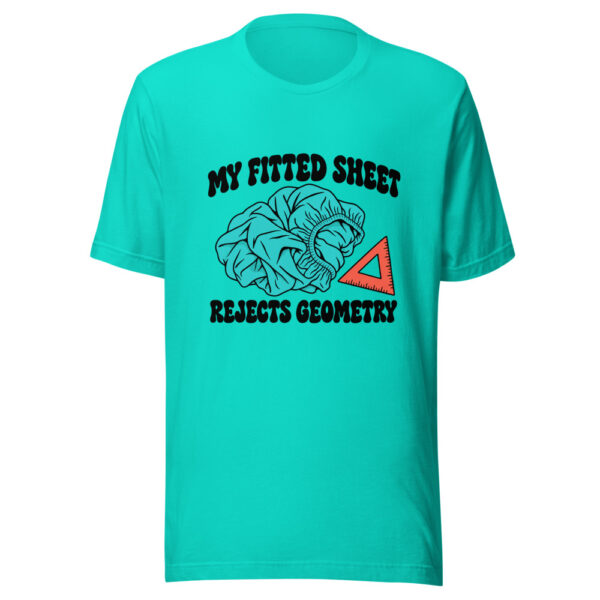 My Fitted Sheet Rejects Geometry Graphic Tee mockup 1 My Fitted Sheet Rejects Geometry Graphic Tee front view