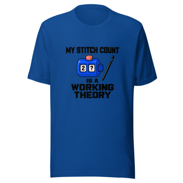 My Stitch Count Is A Working Theory Graphic Tee mockup 3 My Stitch Count Is A Working Theory Graphic Tee mockup 3