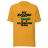 My Zucchini Needs A Distribution Team Graphic Tee mockup 2