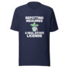 Repotting Requires A Real Estate License Graphic Tee mockup 6 Repotting Requires A Real Estate License Graphic Tee mockup 6