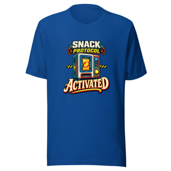 Snack Protocol Activated Snack-humor Graphic Tee mockup 3 Snack Protocol Activated Snack-humor Graphic Tee mockup 3