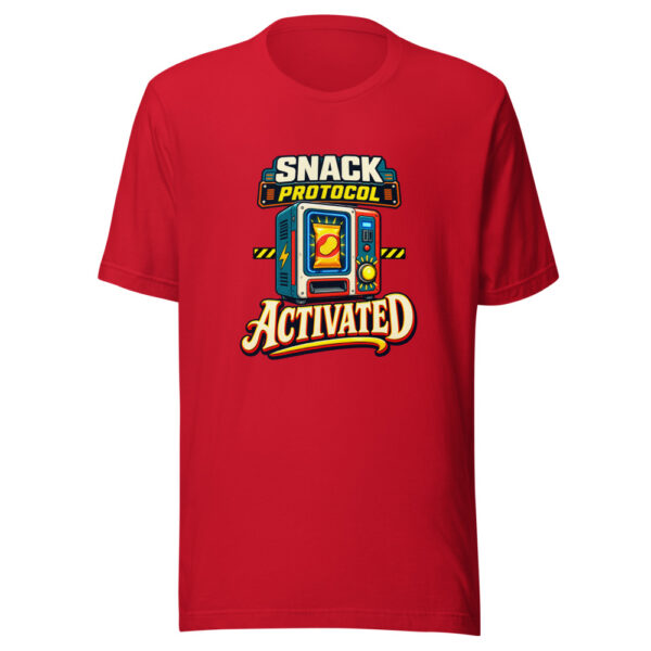Snack Protocol Activated Snack-humor Graphic Tee mockup 4 Snack Protocol Activated Snack-humor Graphic Tee mockup 4