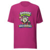 Snooze Button Has Counsel Lazy-day-humor Graphic Tee mockup 1 Snooze Button Has Counsel Lazy-day-humor Graphic Tee front view