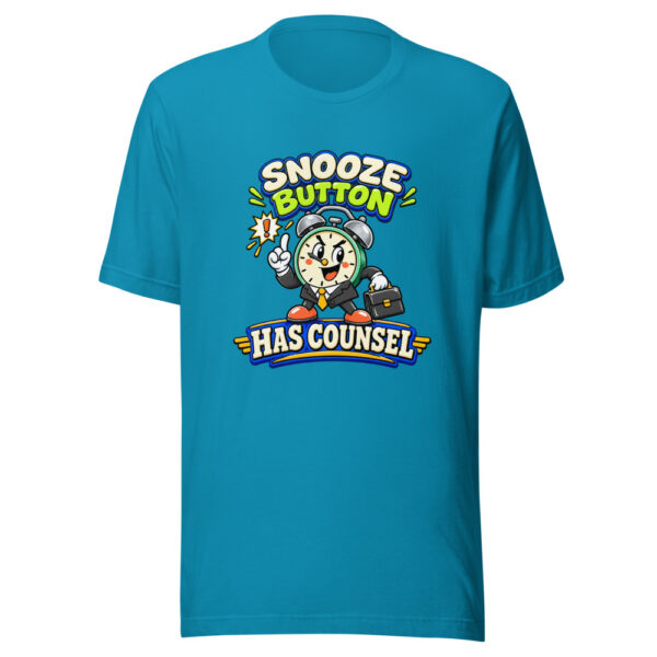 Snooze Button Has Counsel Lazy-day-humor Graphic Tee mockup 2 Snooze Button Has Counsel Lazy-day-humor Graphic Tee mockup 2