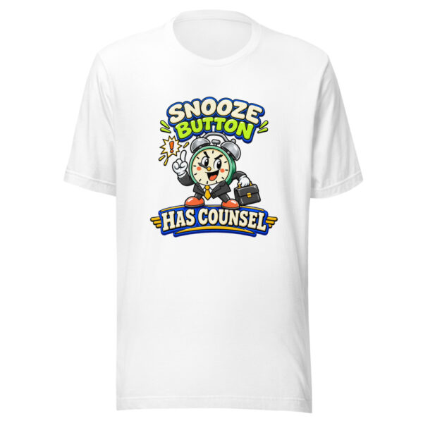 Snooze Button Has Counsel Lazy-day-humor Graphic Tee mockup 5 Snooze Button Has Counsel Lazy-day-humor Graphic Tee mockup 5