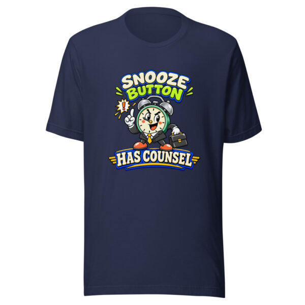 Snooze Button Has Counsel Lazy-day-humor Graphic Tee mockup 6 Snooze Button Has Counsel Lazy-day-humor Graphic Tee mockup 6