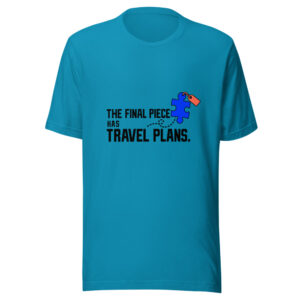 The Final Piece Has Travel Plans Graphic Tee front view