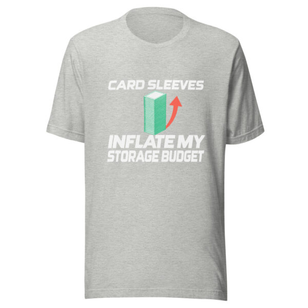 Card Sleeves Inflate My Storage Budget Graphic Tee mockup 7 Card Sleeves Inflate My Storage Budget Graphic Tee mockup 7