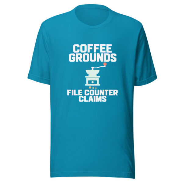 Coffee Grounds File Counter Claims Graphic Tee mockup 2 Coffee Grounds File Counter Claims Graphic Tee mockup 2