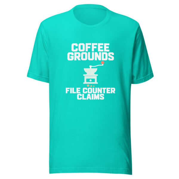 Coffee Grounds File Counter Claims Graphic Tee mockup 3 Coffee Grounds File Counter Claims Graphic Tee mockup 3