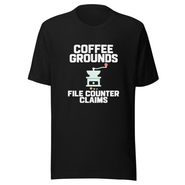 Coffee Grounds File Counter Claims Graphic Tee mockup 4 Coffee Grounds File Counter Claims Graphic Tee mockup 4