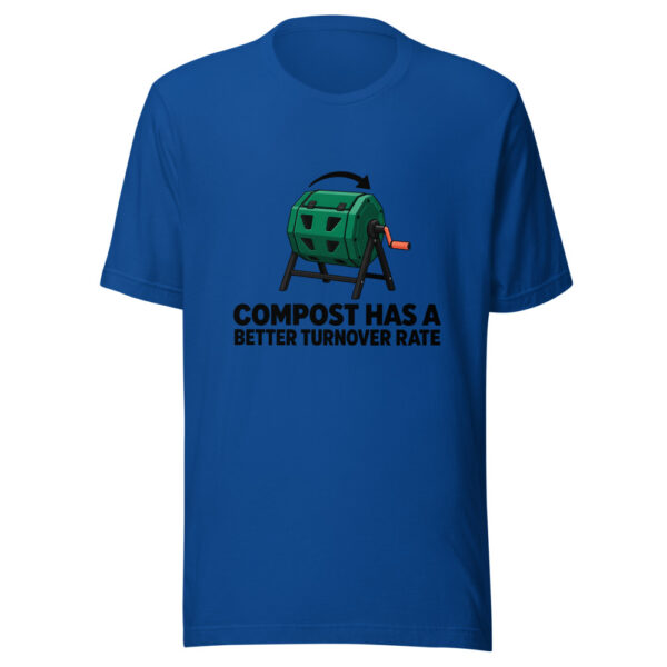 Compost Has A Better Turnover Rate Graphic Tee mockup 3
