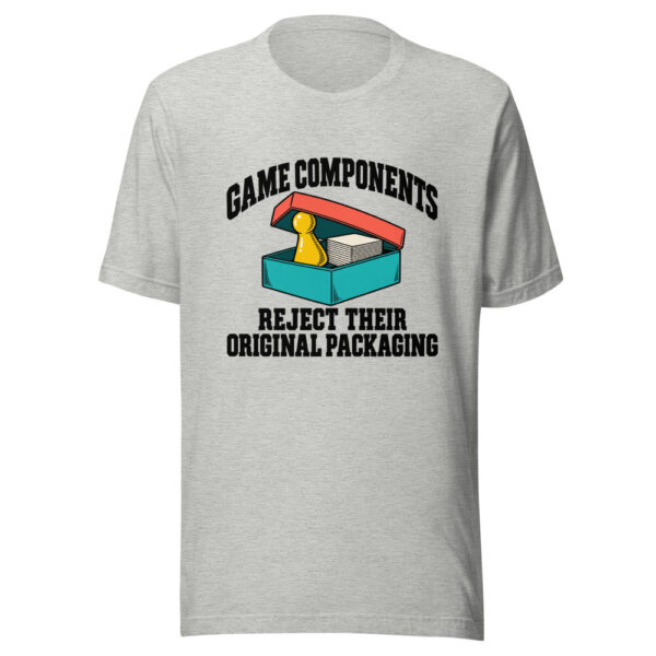 Game Components Reject Their Original Packaging Graphic Tee mockup 8