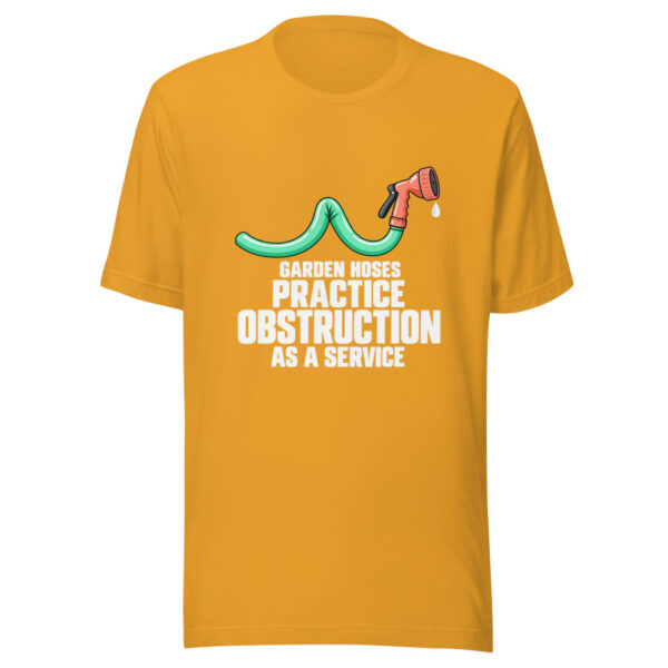 Garden Hoses Practice Obstruction As A Service Graphic Tee mockup 2