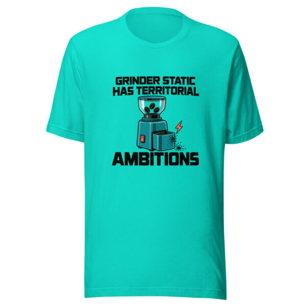 Grinder Static Has Territorial Ambitions Graphic Tee mockup 2 Grinder Static Has Territorial Ambitions Graphic Tee mockup 2