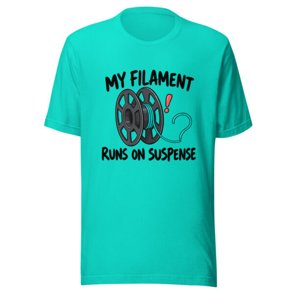 My Filament Runs On Suspense Graphic Tee mockup 2 My Filament Runs On Suspense Graphic Tee mockup 2