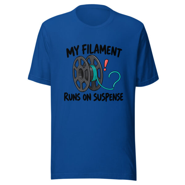 My Filament Runs On Suspense Graphic Tee mockup 3 My Filament Runs On Suspense Graphic Tee mockup 3