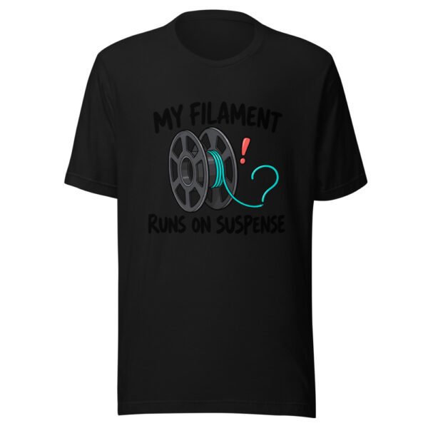 My Filament Runs On Suspense Graphic Tee mockup 4 My Filament Runs On Suspense Graphic Tee mockup 4