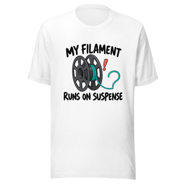 My Filament Runs On Suspense Graphic Tee mockup 5 My Filament Runs On Suspense Graphic Tee mockup 5