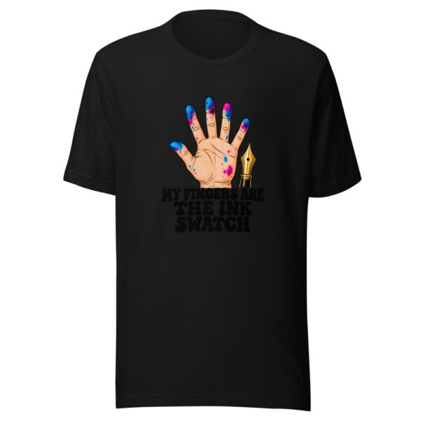 My Fingers Are The Ink Swatch Graphic Tee mockup 4 My Fingers Are The Ink Swatch Graphic Tee mockup 4