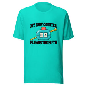 My Row Counter Pleads The Fifth Graphic Tee front view