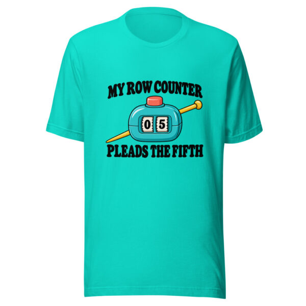 My Row Counter Pleads The Fifth Graphic Tee mockup 1 My Row Counter Pleads The Fifth Graphic Tee front view