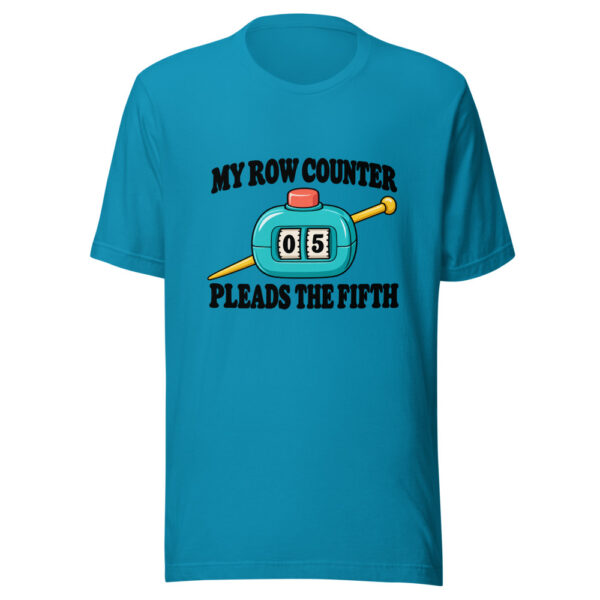 My Row Counter Pleads The Fifth Graphic Tee mockup 2 My Row Counter Pleads The Fifth Graphic Tee mockup 2
