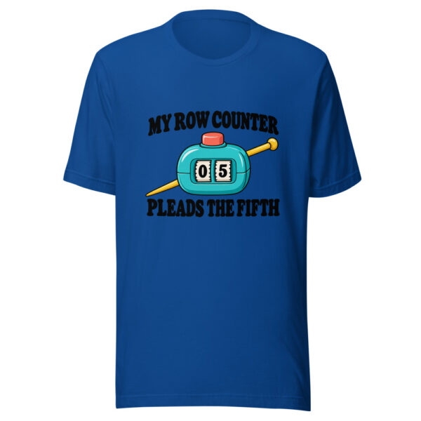 My Row Counter Pleads The Fifth Graphic Tee mockup 3 My Row Counter Pleads The Fifth Graphic Tee mockup 3