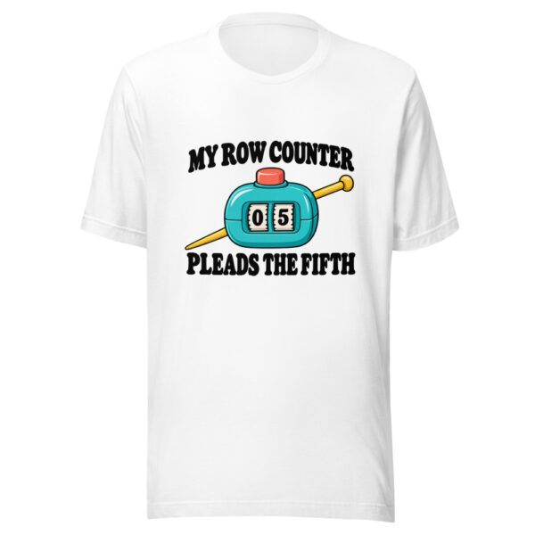 My Row Counter Pleads The Fifth Graphic Tee mockup 5 My Row Counter Pleads The Fifth Graphic Tee mockup 5