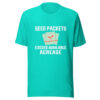 Seed Packets Exceed Available Acreage Graphic Tee mockup 3