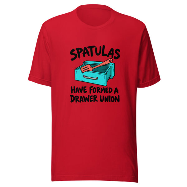 Spatulas Have Formed A Drawer Union Graphic Tee mockup 8 Spatulas Have Formed A Drawer Union Graphic Tee mockup 8