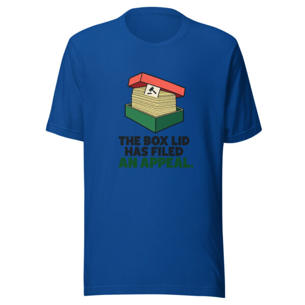 The Box Lid Has Filed An Appeal Graphic Tee mockup 3 The Box Lid Has Filed An Appeal Graphic Tee mockup 3