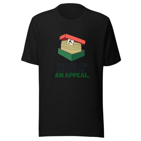 The Box Lid Has Filed An Appeal Graphic Tee mockup 4 The Box Lid Has Filed An Appeal Graphic Tee mockup 4