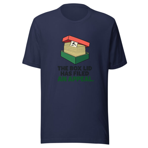 The Box Lid Has Filed An Appeal Graphic Tee mockup 6 The Box Lid Has Filed An Appeal Graphic Tee mockup 6